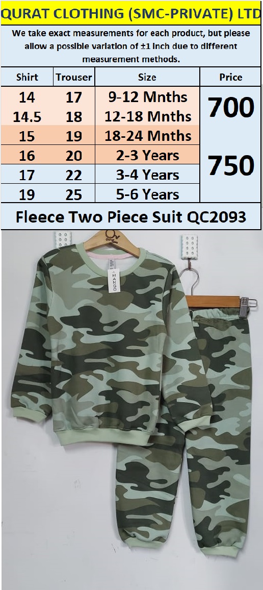 Fleece Two Piece Suits QC2093