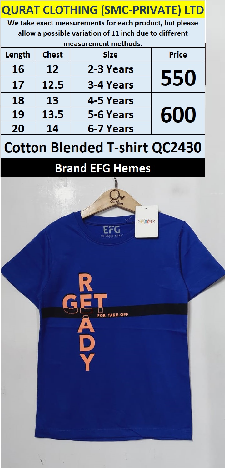 EFG Hemes Brand Cotton Blended T-shirt QC2430