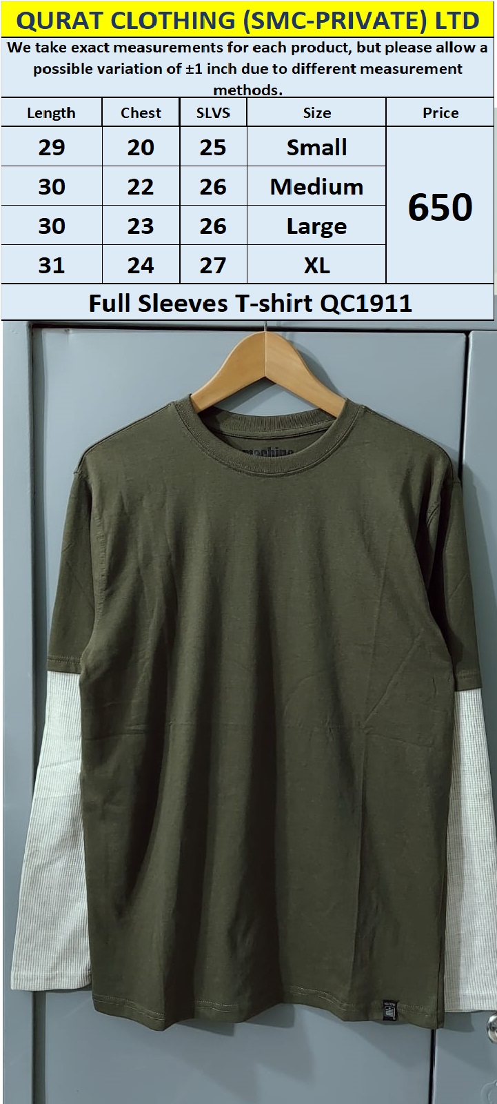 Full Sleeves T-shirt QC1911