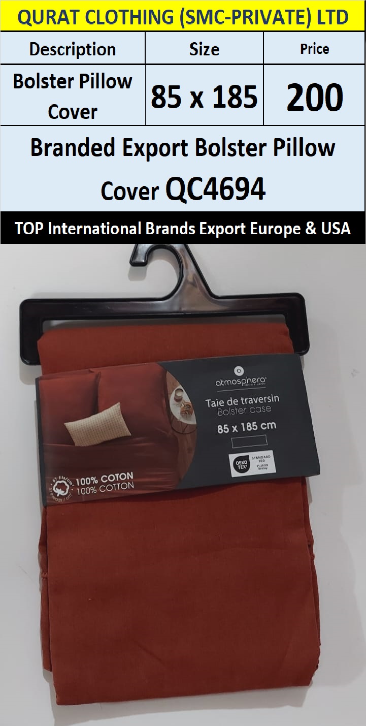 Top International Brand Bolster Pillow Cover QC4694 Export Europe & USA