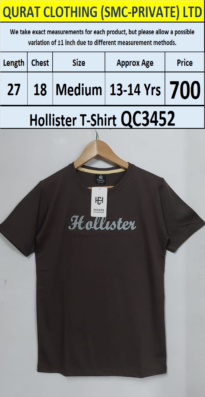 Soft Cotton Blended Hollister - T-Shirt QC3452