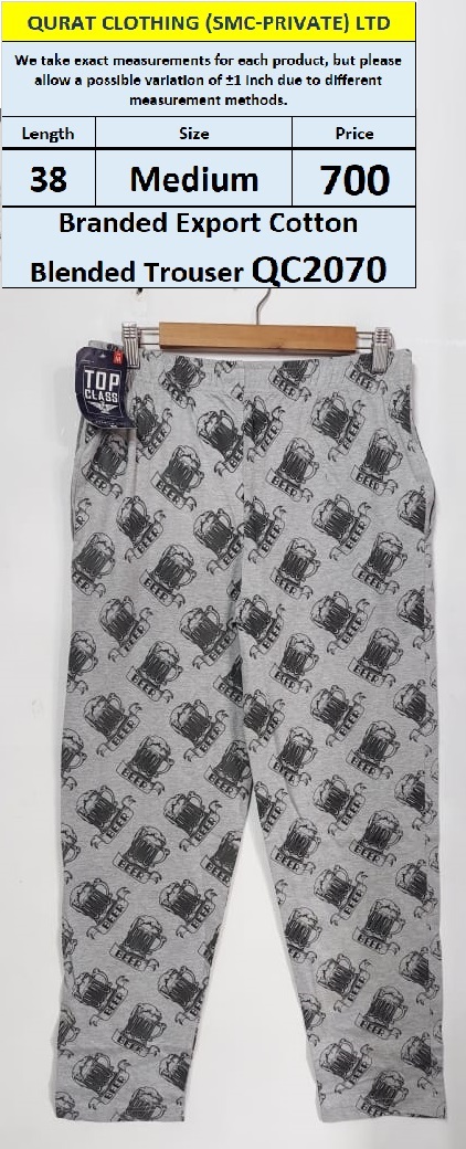 Branded Export Cotton Blended Trouser QC2070