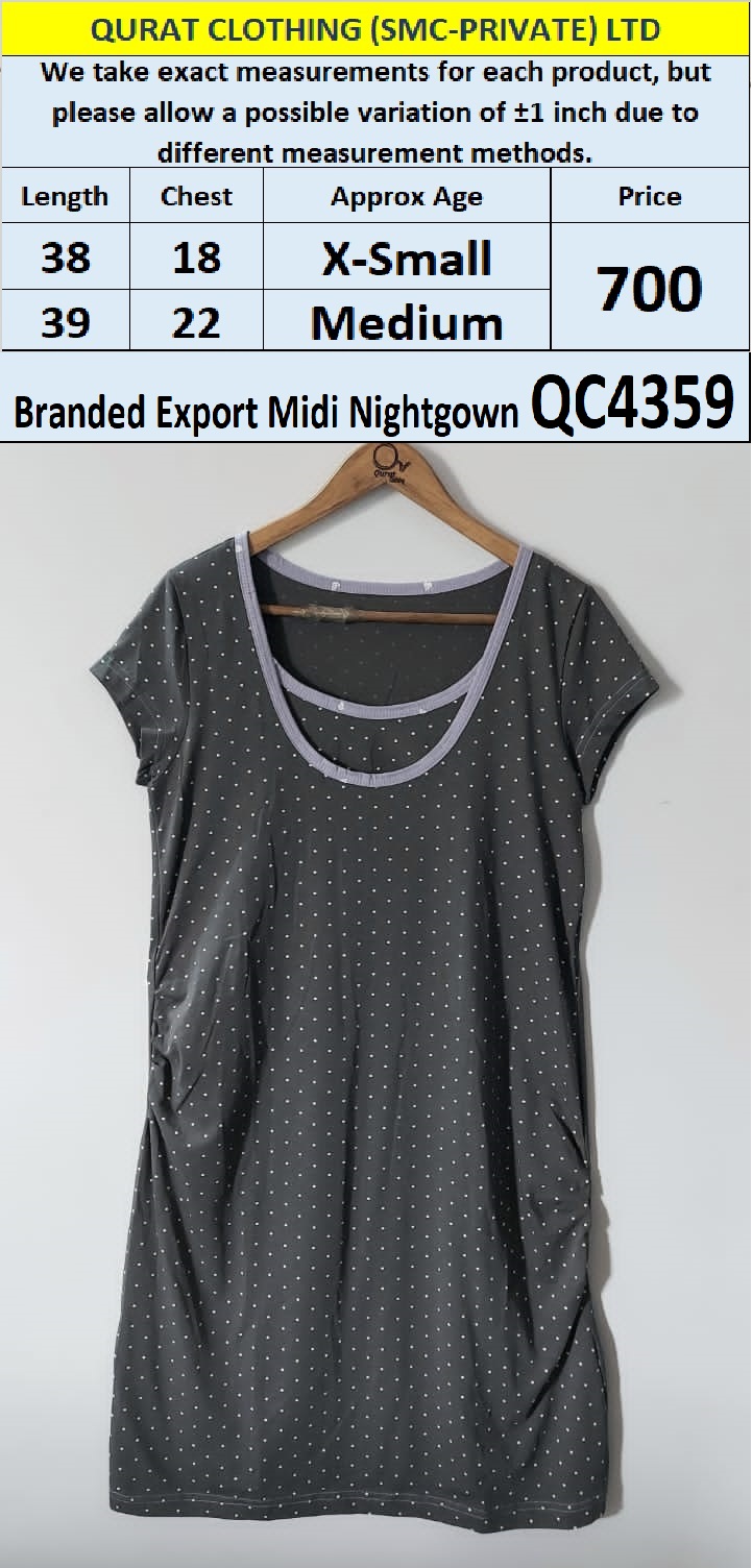 Branded Export Midi Nightgown QC4359