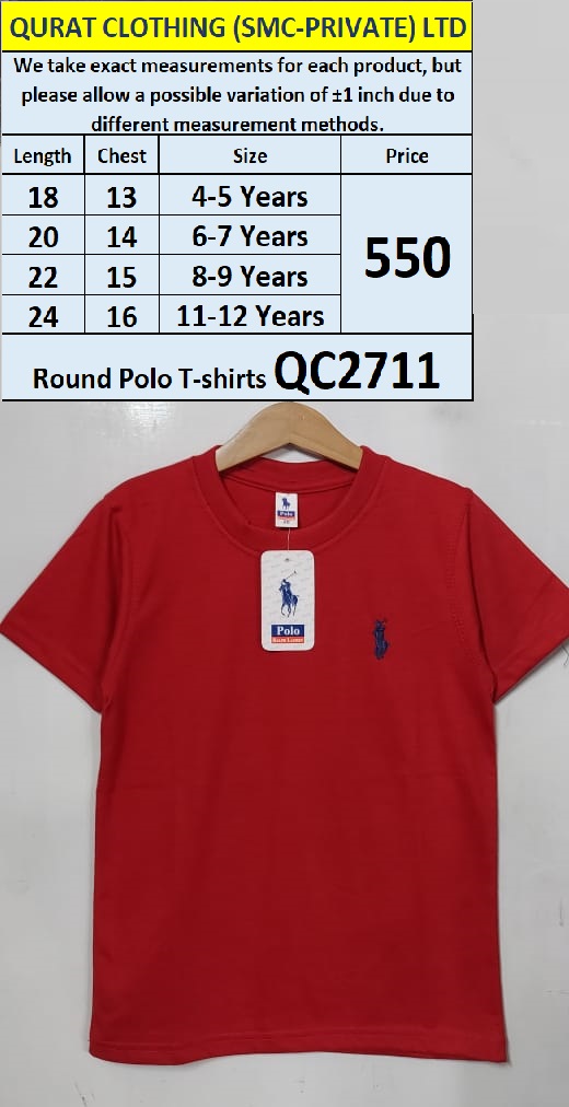 Round Neck Polo T-shirt QC2711 - QC2711