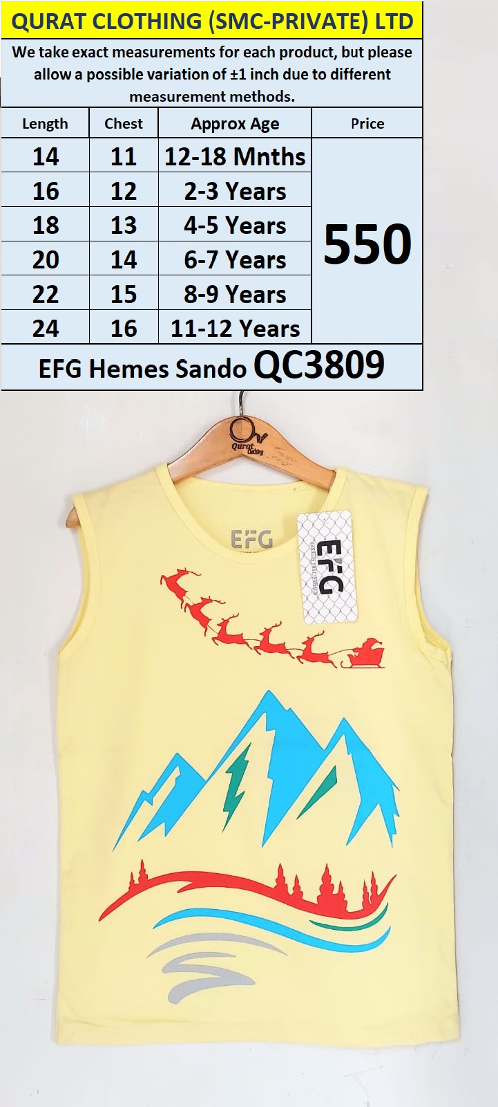 EFG Hemes Brand Sando QC3809