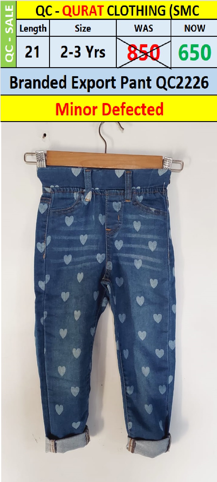 Branded Export Pant QC2226 (Minor Defected)