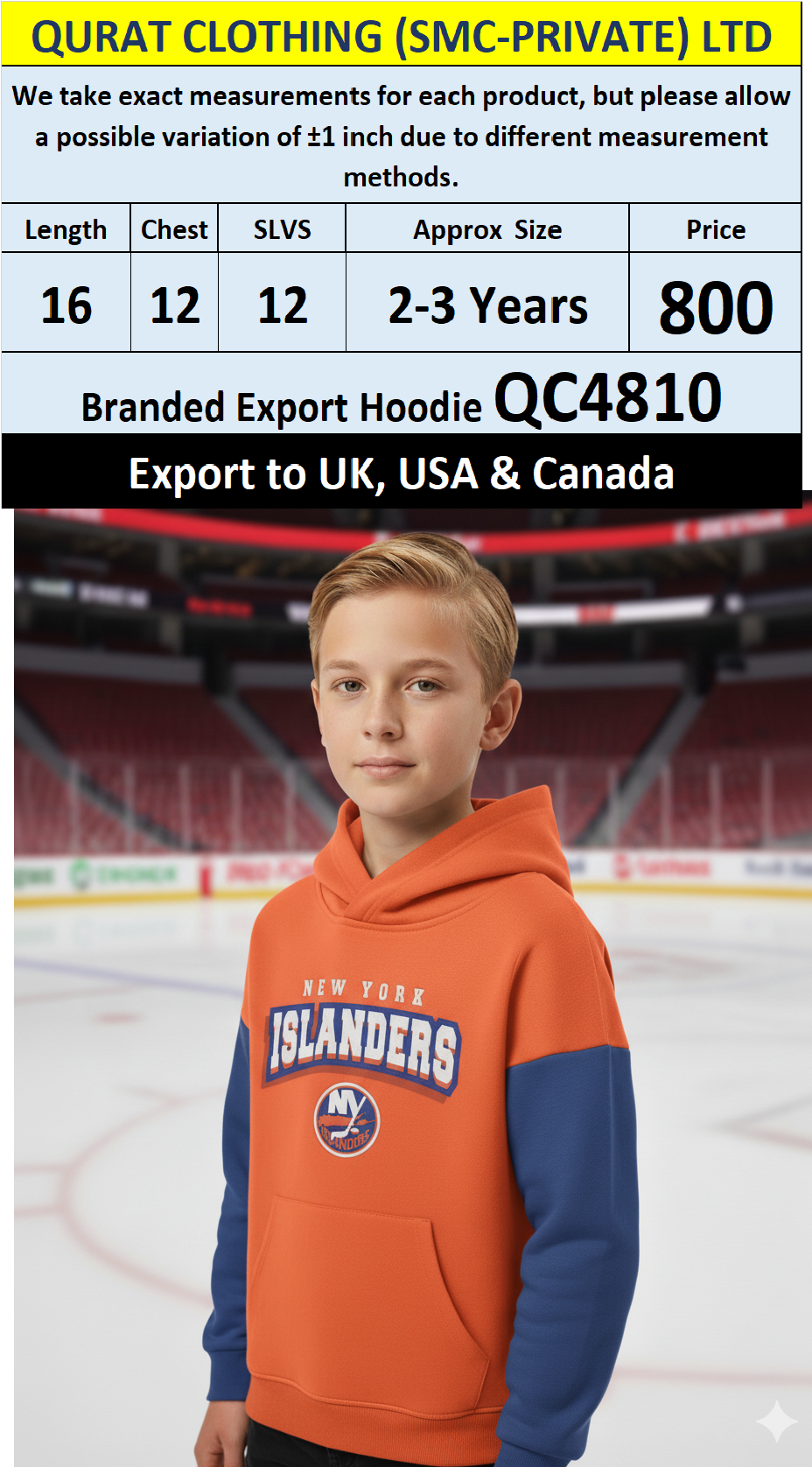 Branded Export UK, USA & Canada Top Brands Hoodie QC4810