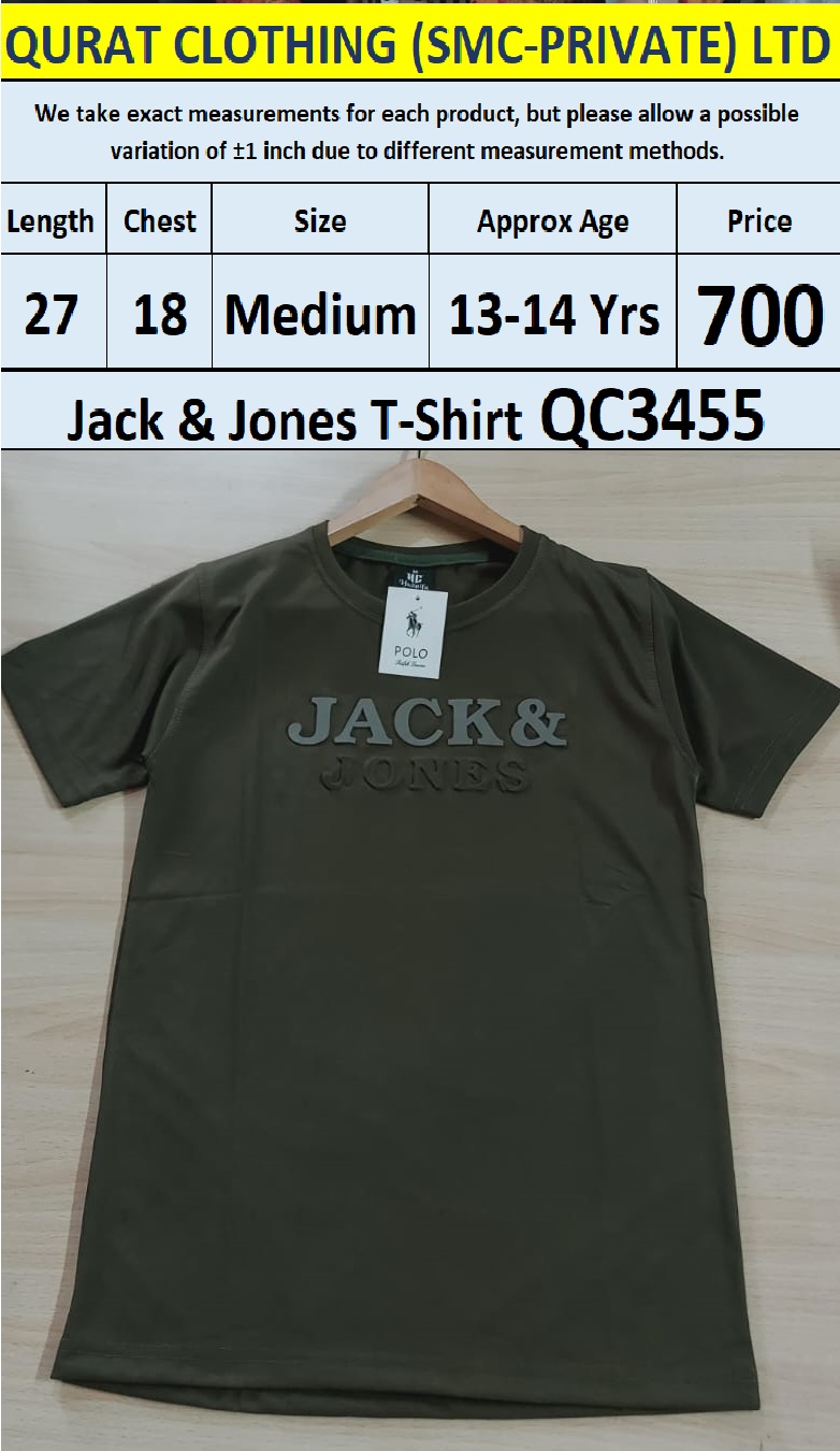 Soft Cotton Blended Jack & Jones T-Shirt QC3455