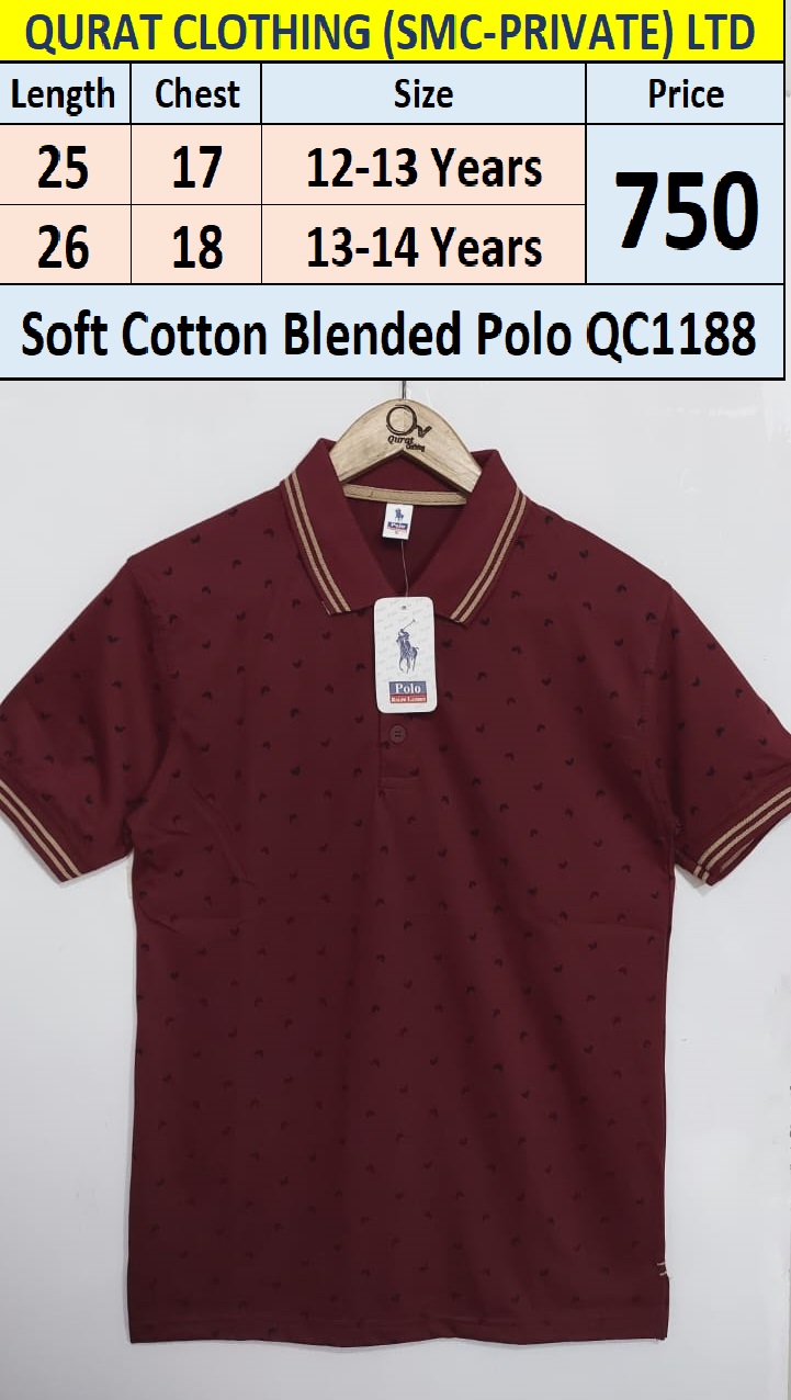 Soft Cotton Blended Polo T-Shirt QC1188