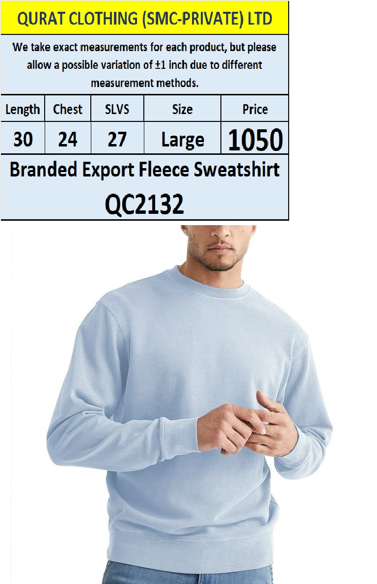 Branded Export Fleece Sweatshirt QC2132