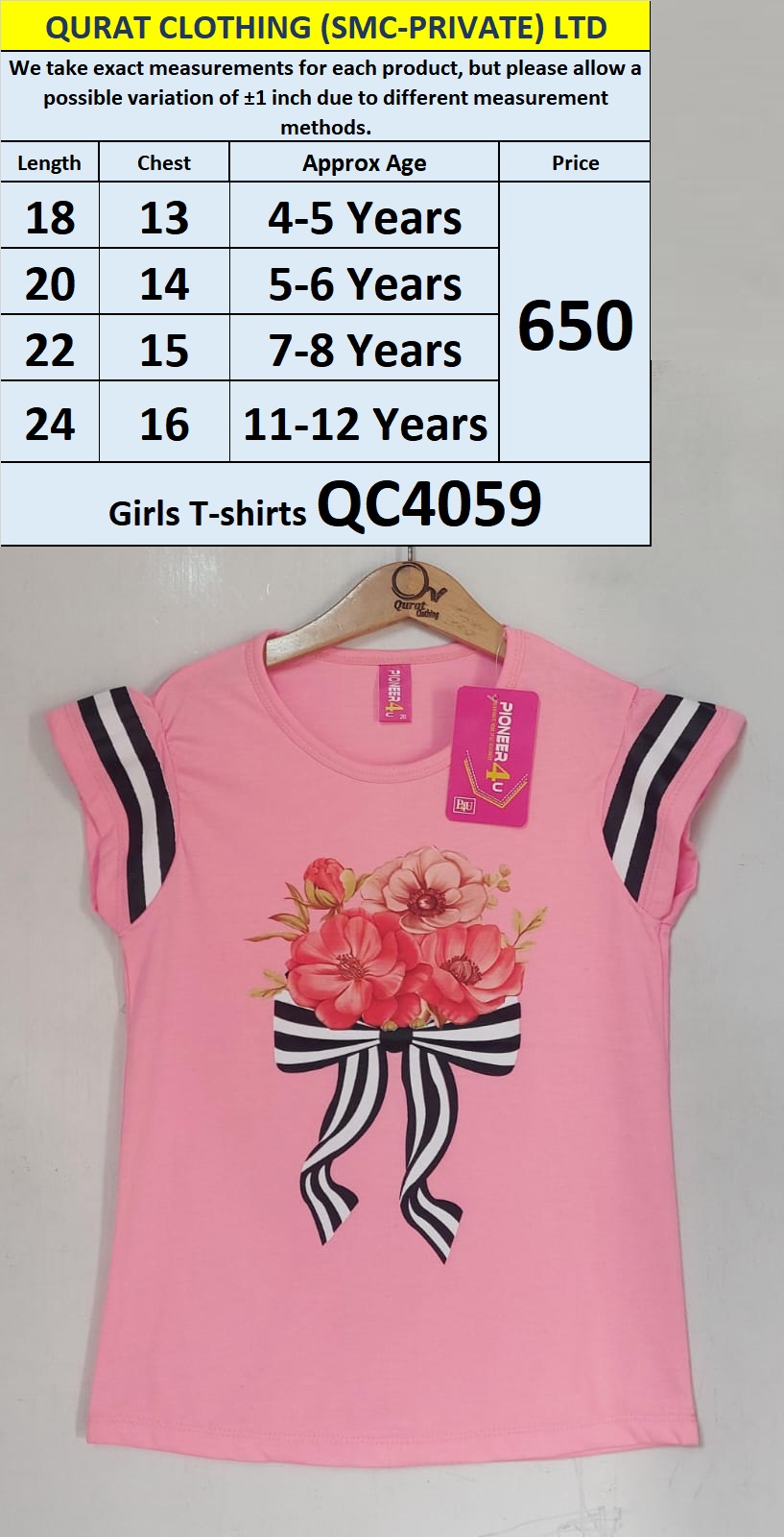 Girls T-shirts QC4059