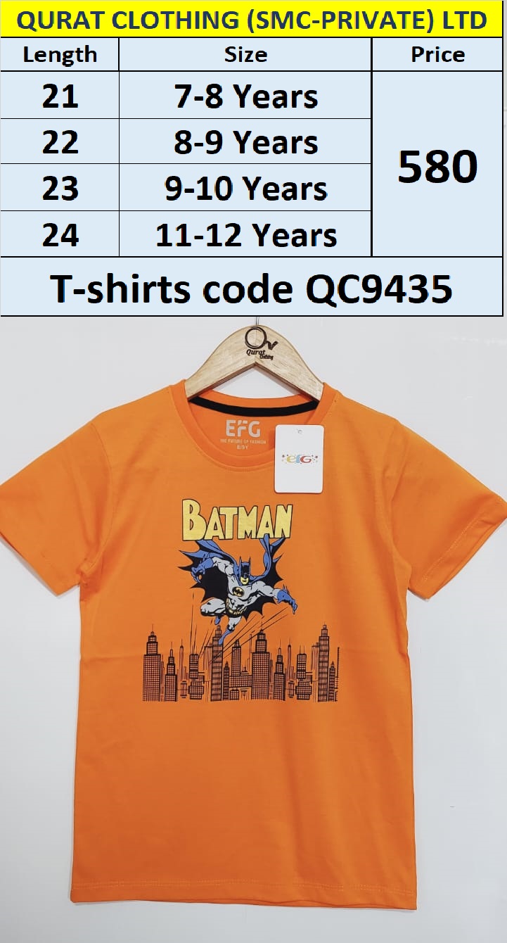 Batman T-shirts QC9435 Brand EFG