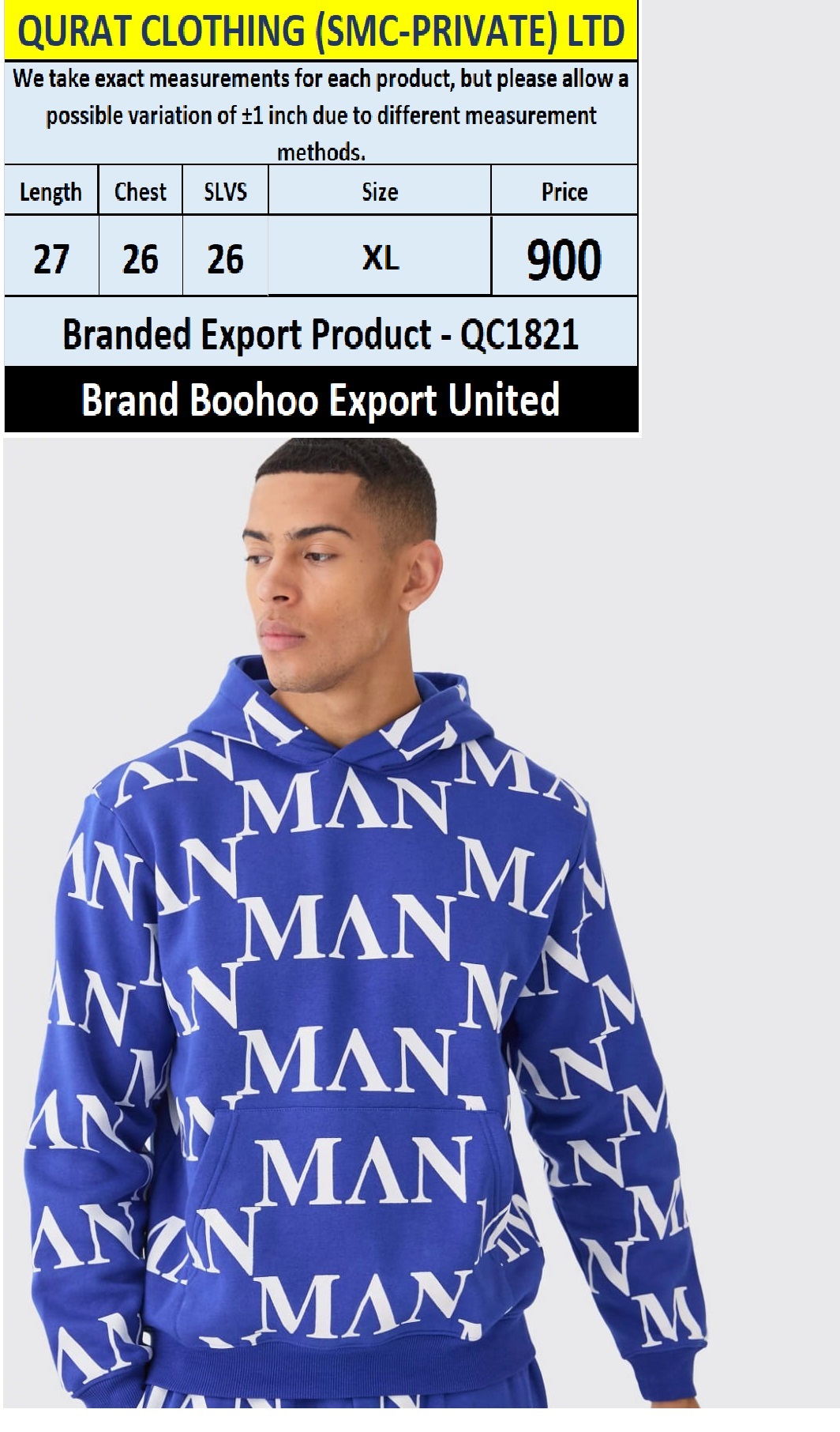Branded Export Product QC1821 Export United Kingdom