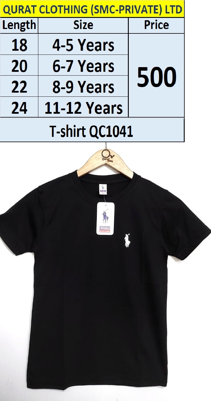 Round Neck Black T-Shirt QC1041
