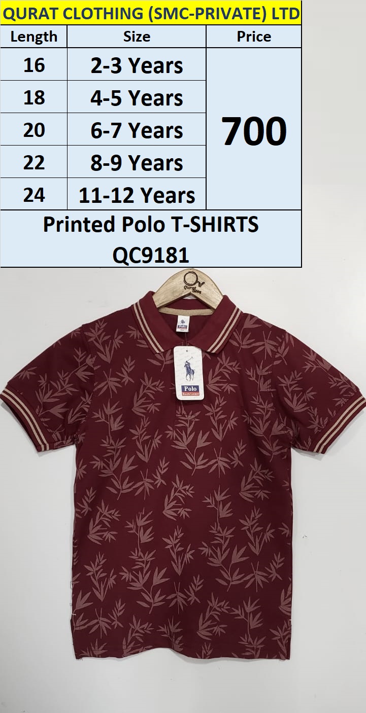 Printed Polo T-shirts QC9181
