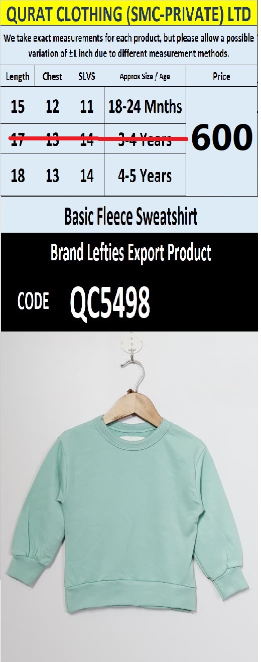 Lefties Brand Fleece Sweatshirt Export Spain - QC5498