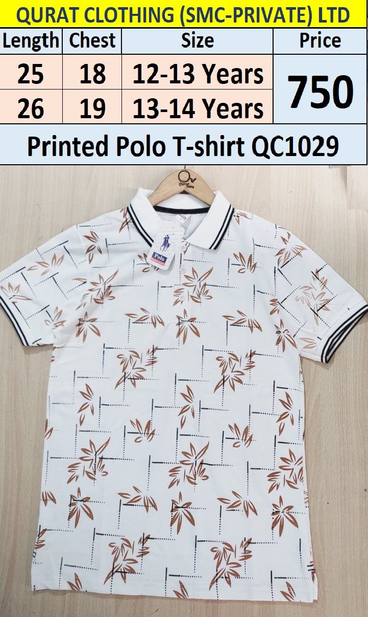 Printed Polo T-Shirt QC1029