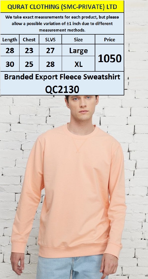 Branded Export Fleece Sweatshirt QC2130