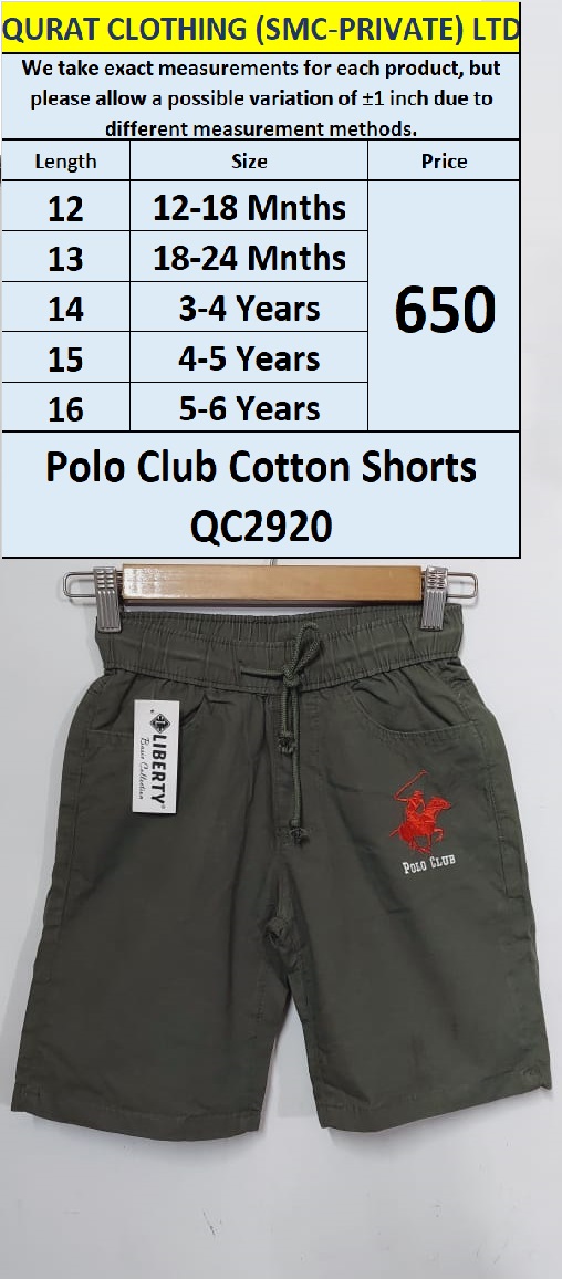 Polo Club Cotton Shorts QC2920