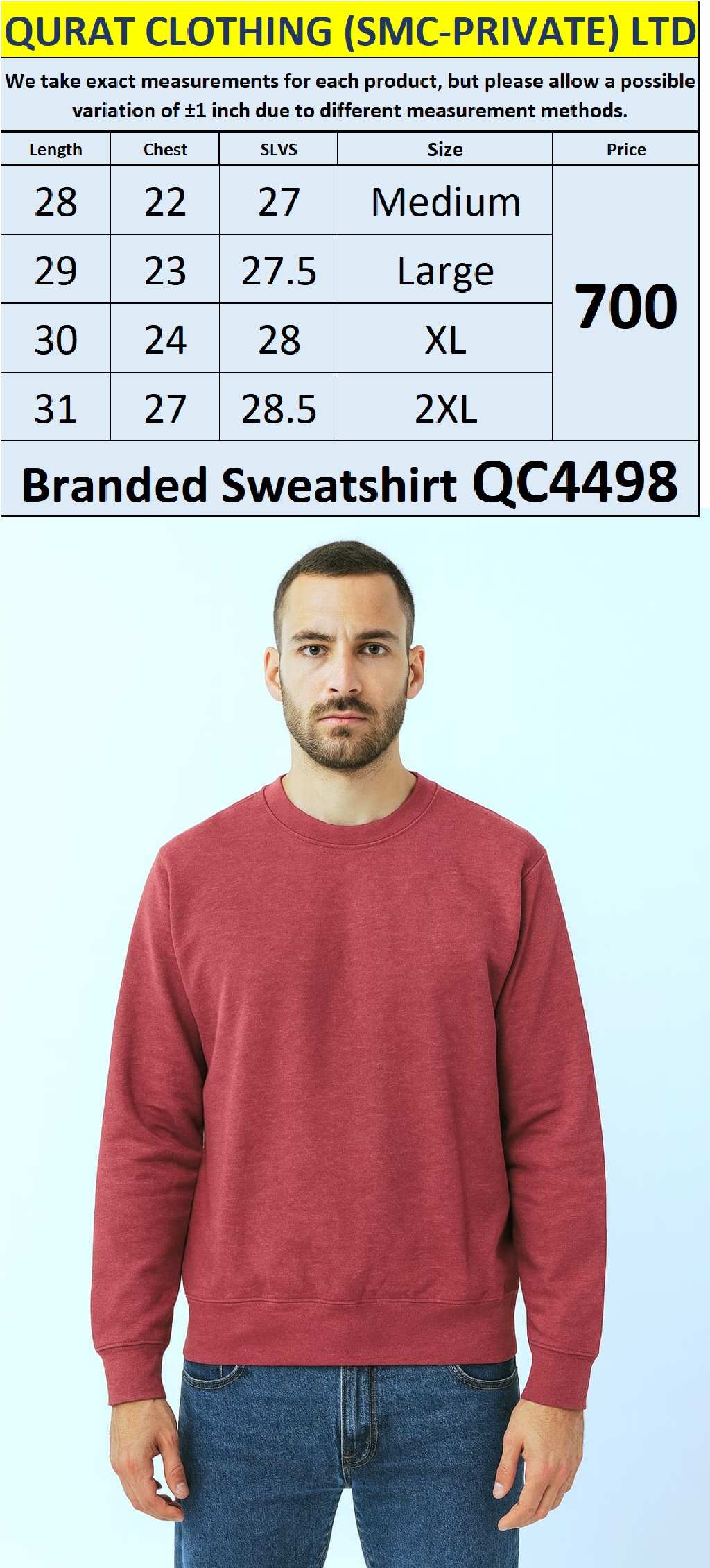 Branded Export Sweatshirt QC4498