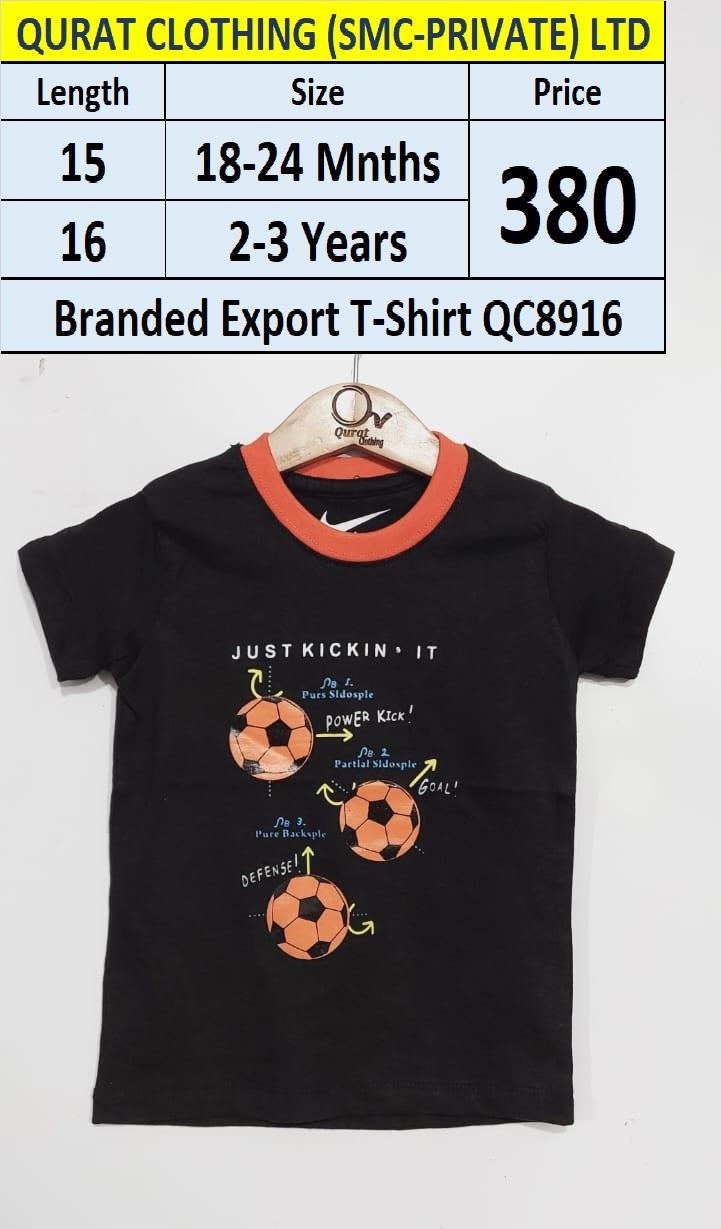Branded Export T-shirt QC8916