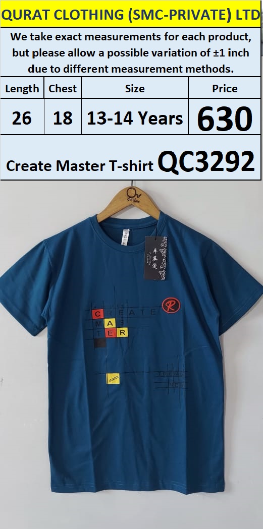 Create Master T-shirt QC3292