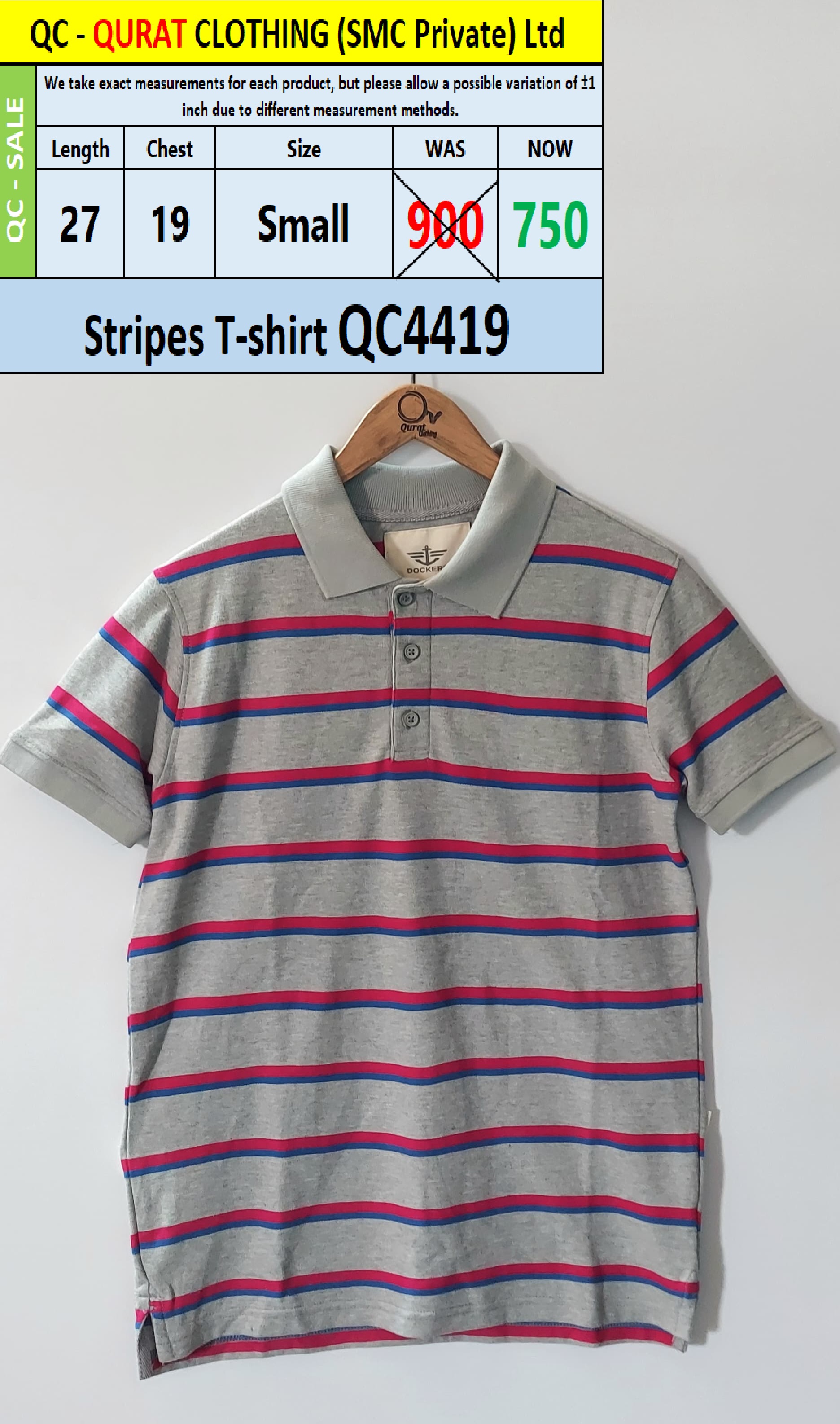 Stripes- T-shirt QC4419