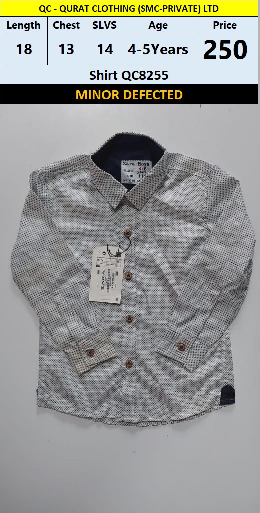 Shirt QC8255 Branded but Minor Defected(no exchange no refund)