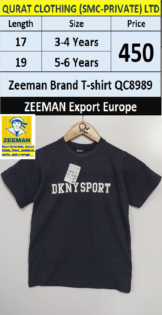 Zeeman Brand T-shirt QC8989 Export Europe