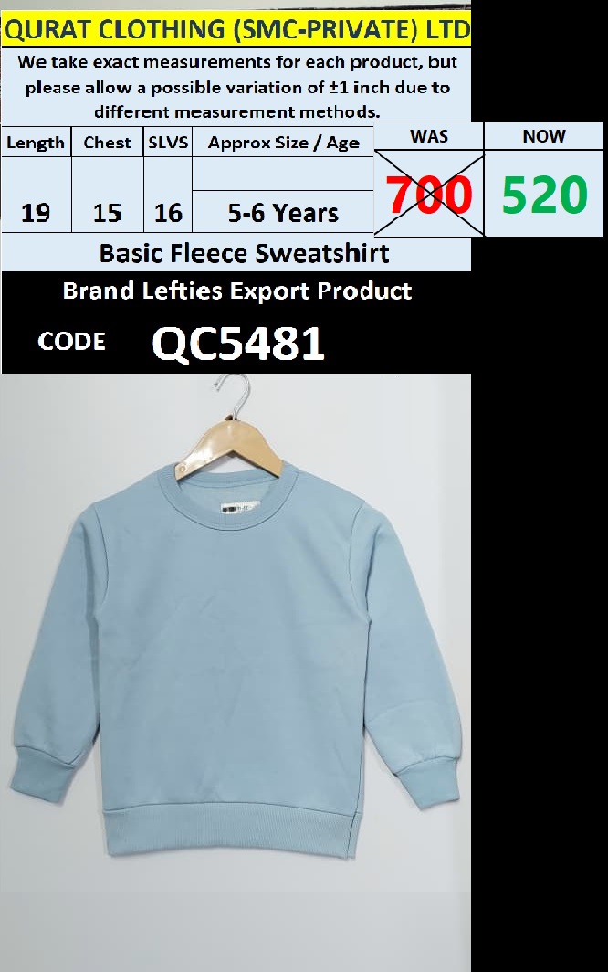 Brand Lefties Fleece Sweatshirt Export Europe - QC5481
