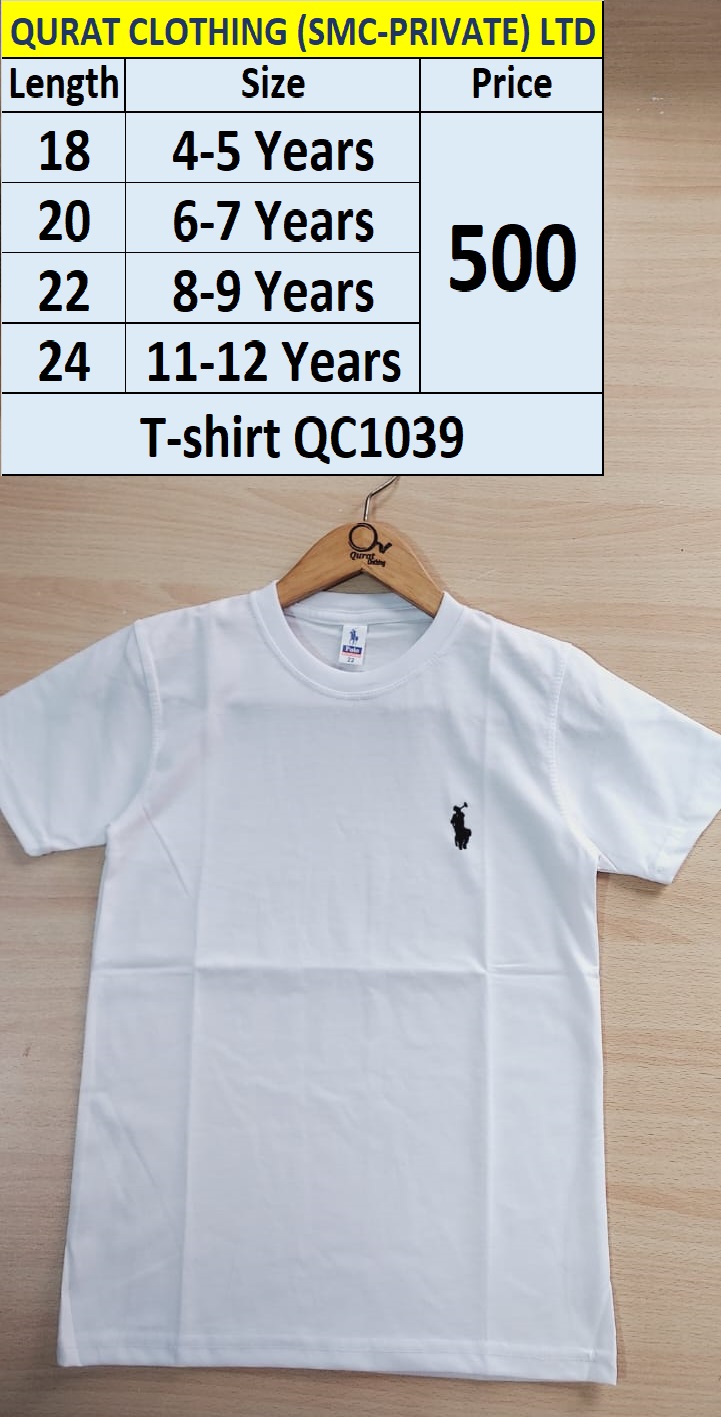 Round Neck White T-Shirt QC1039