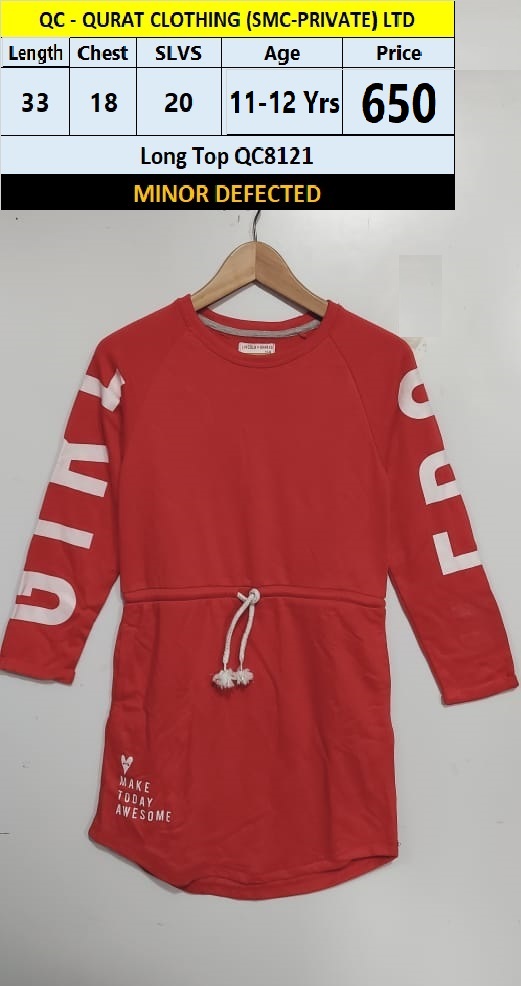 Long Top QC8121 Branded but Minor Defected (no exchange no refund)