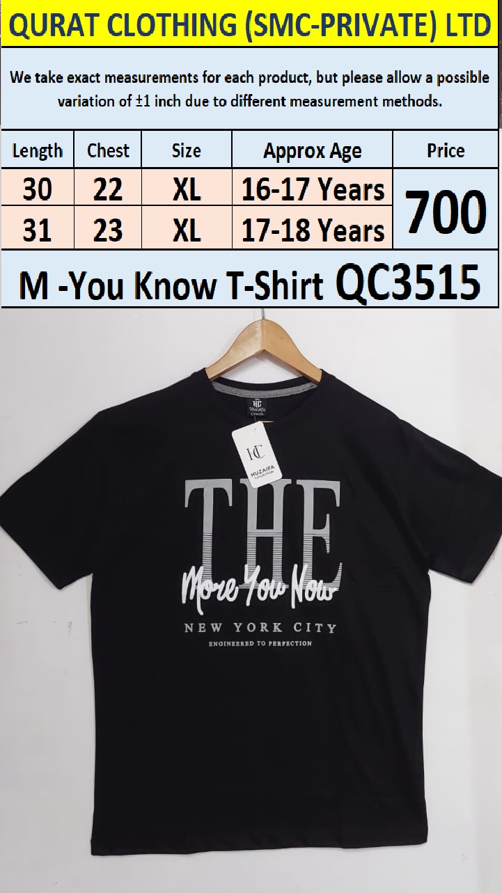 Soft Cotton Blended The More You Know - T-Shirt QC3515