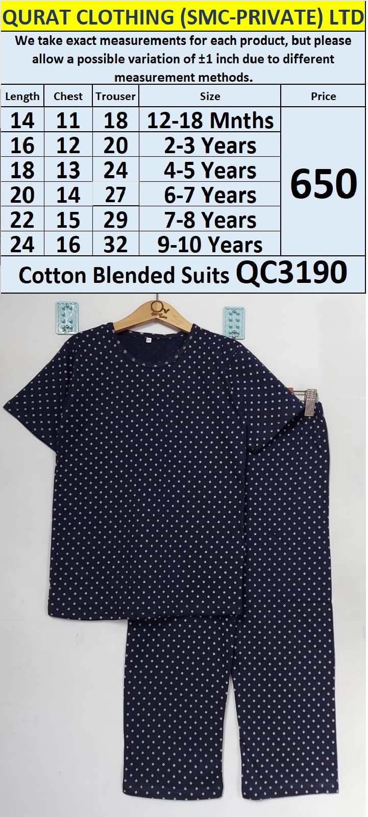 Cotton Blended Suits QC3190