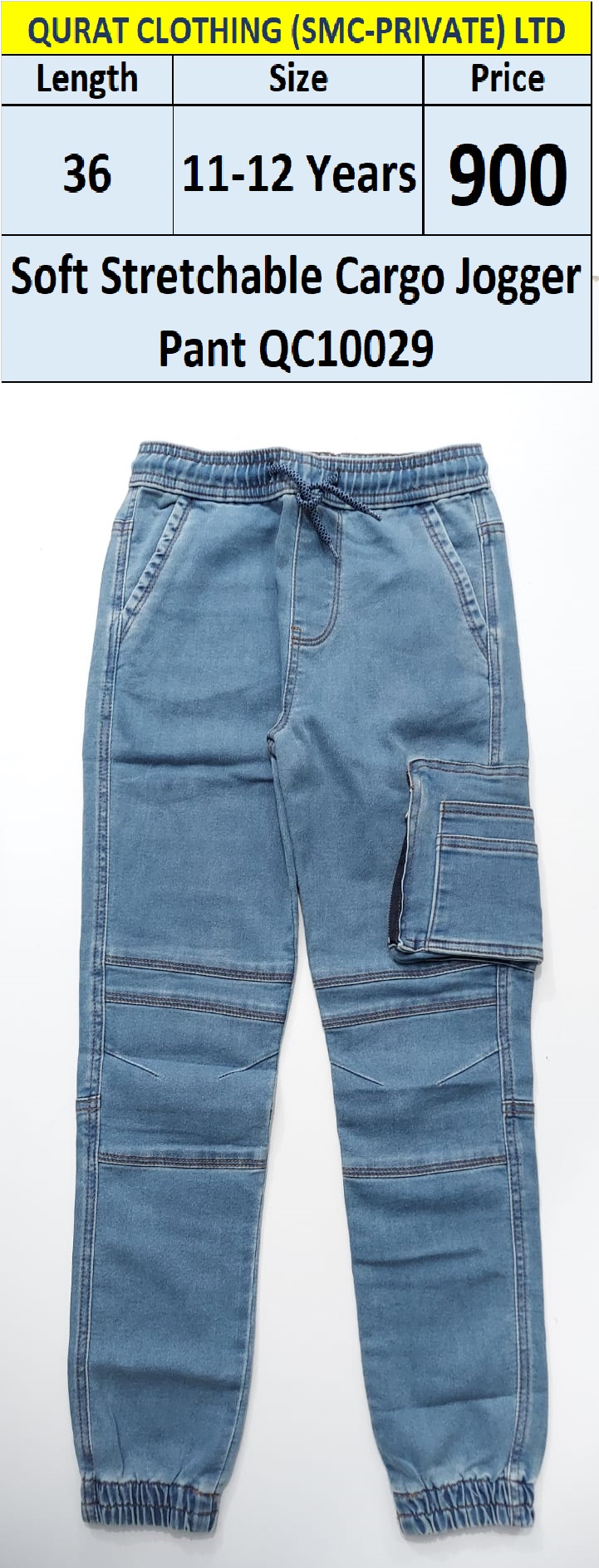 Branded Soft Stretchable Cargo Jogger Pant QC10029, Export Arab Countries