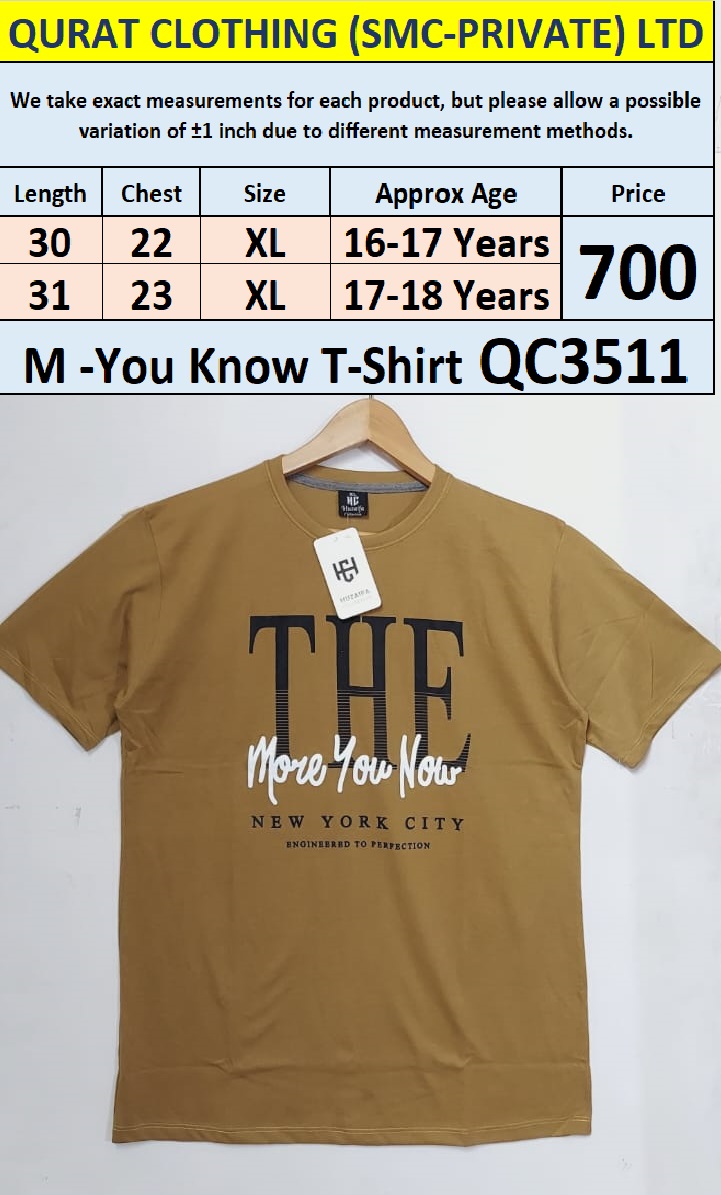 Soft Cotton Blended The More You Know - T-Shirt QC3511