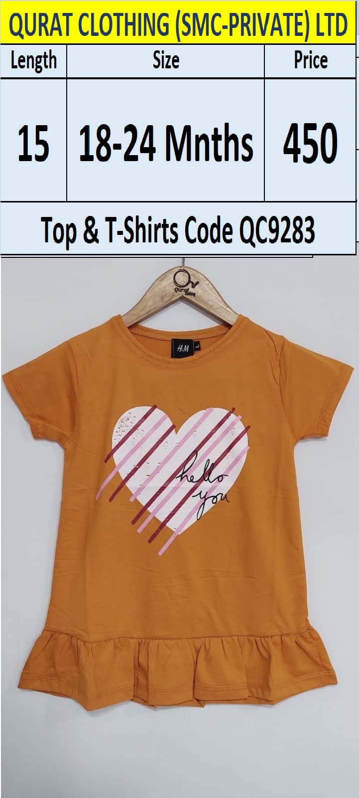Top & T-Shirts Code QC9283
