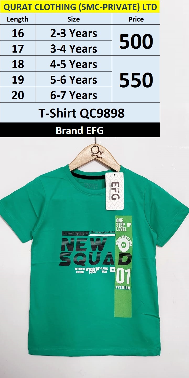 EFG Brand New Squad Green T-Shirt QC9898