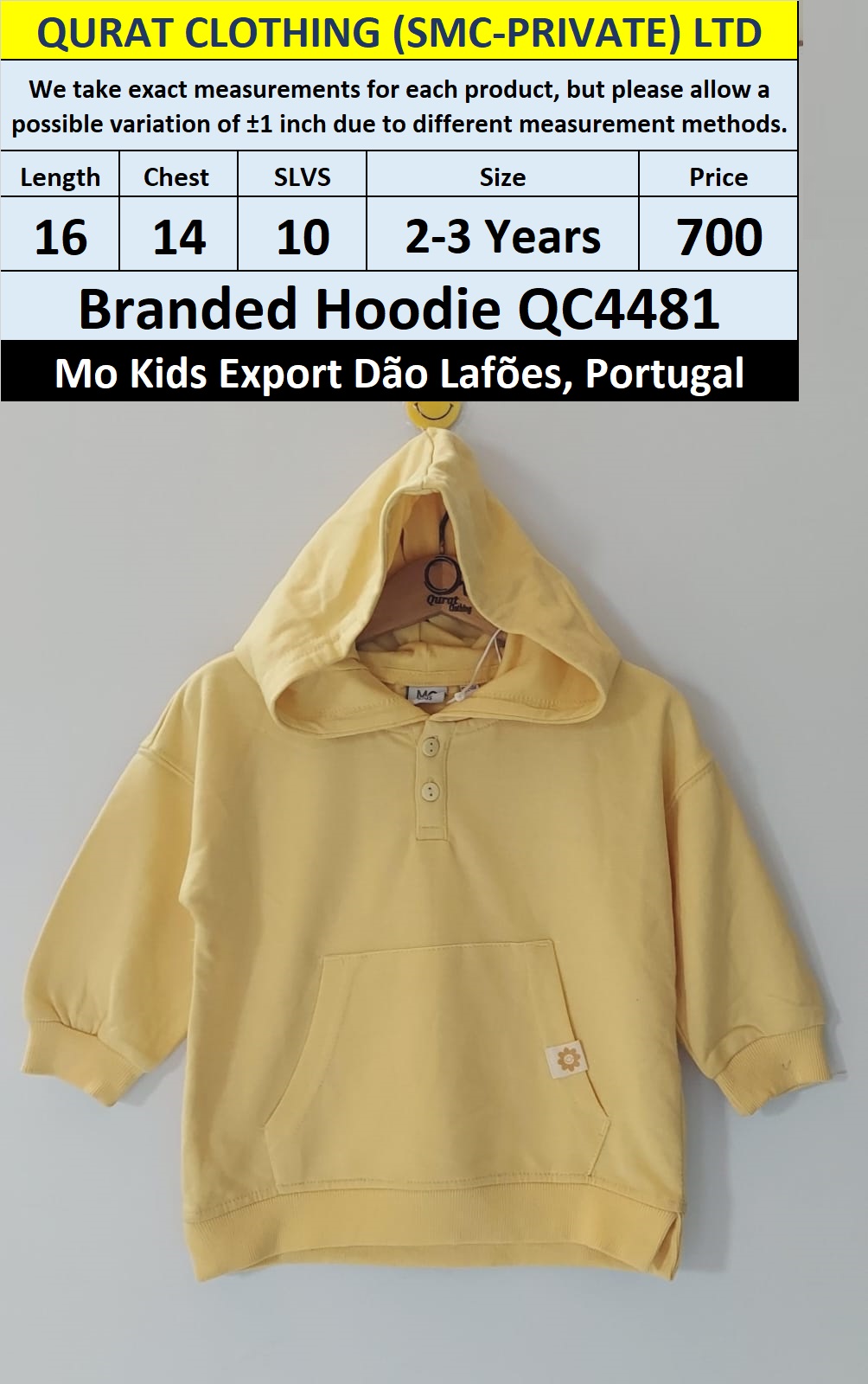 MO Clothing Brand Hoodie Export Dão Lafões, Portugal - QC4481