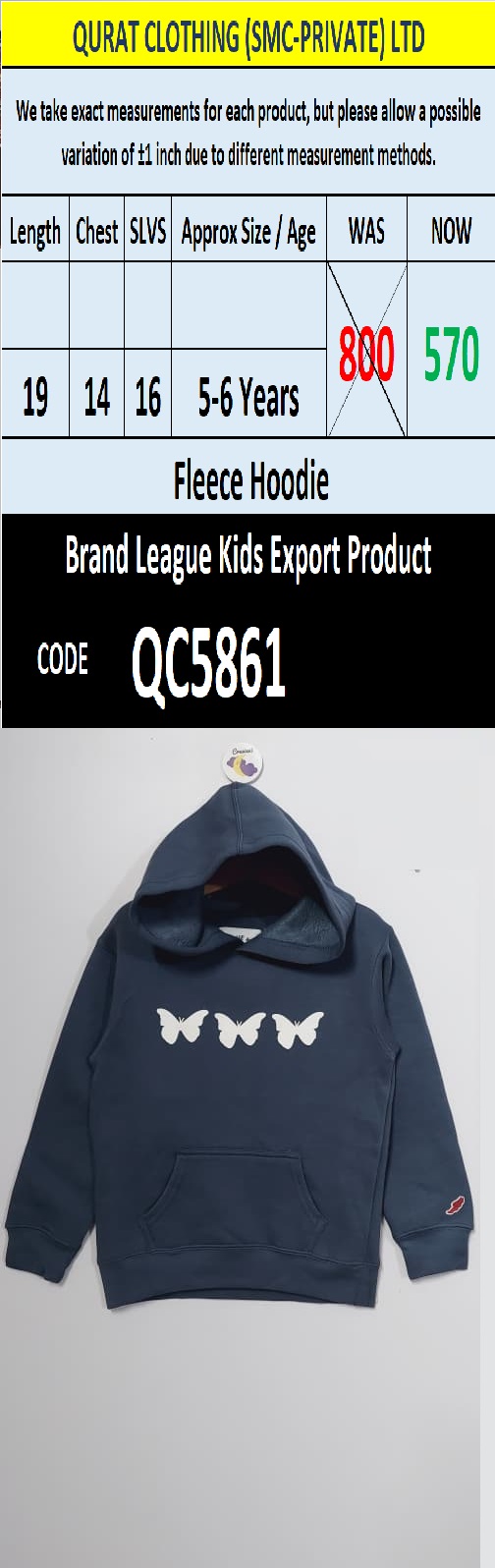 Top International Branded Export Hoodie / Sweatshirt Products - QC5861
