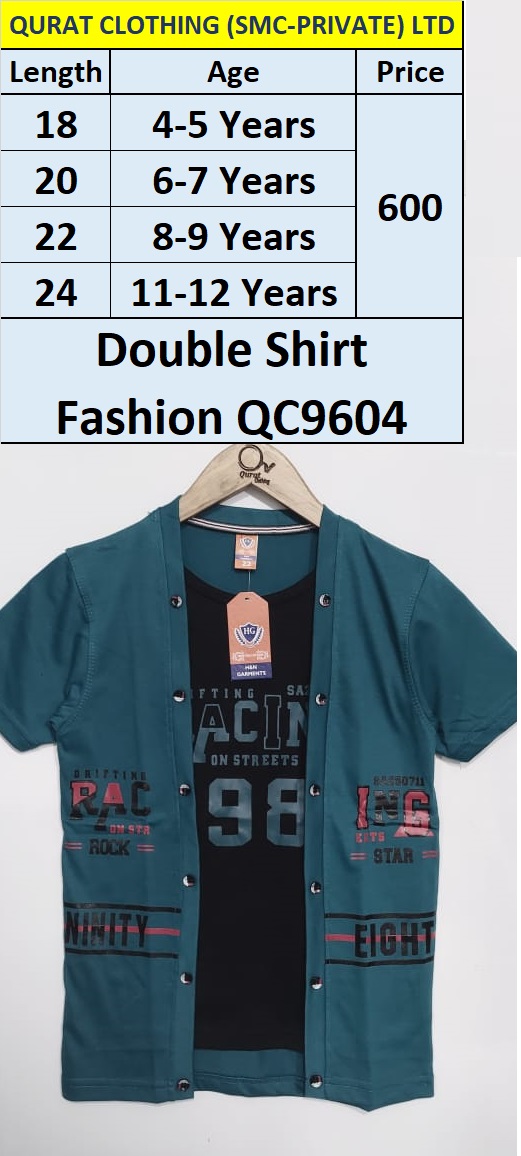 Blue Jay Double Shirt Fashion Racing Rock Star QC9604