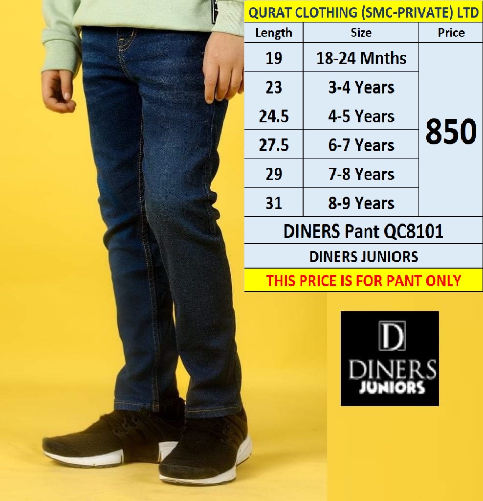 DINERS PANT QC8101 BRAND DINERS JUNIORS (no exchange no refund)