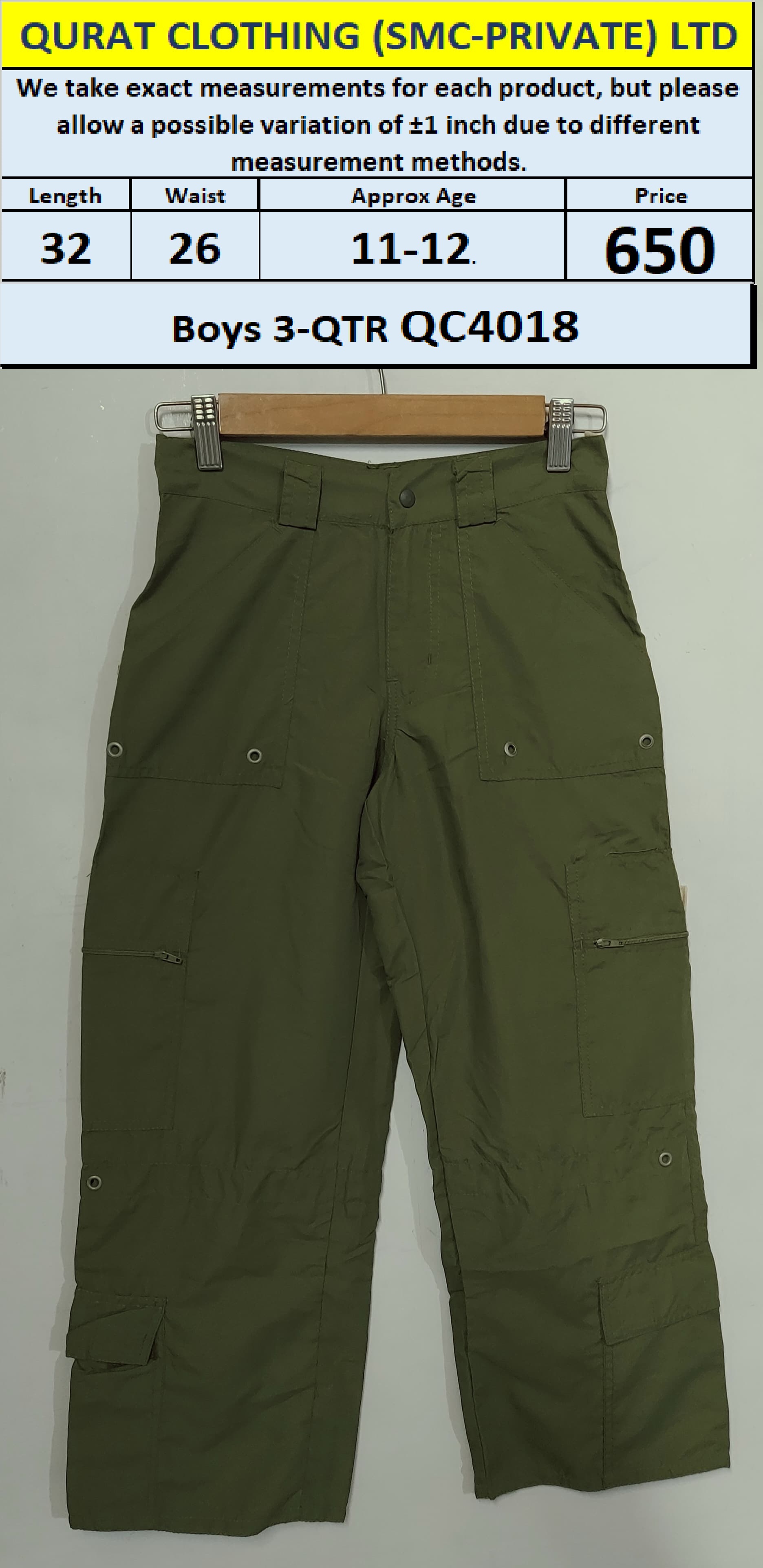 Ladies Cotton Flare Pant QC4018