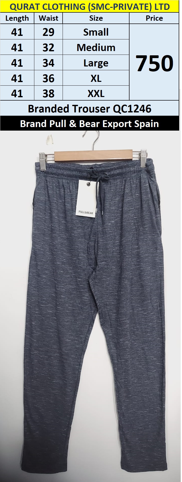 Pull & Bear Brand Men Trouser QC1246 Export Spain 