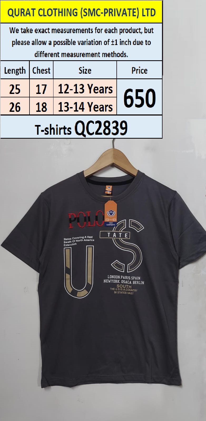 T-shirt Code QC2839