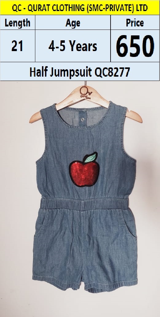 Branded Half Jumpsuit QC8277