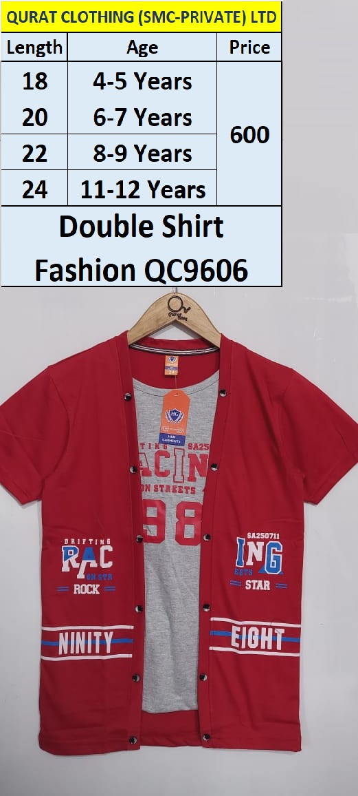 Merlot Double Shirt Fashion Racing Rock Star QC9606
