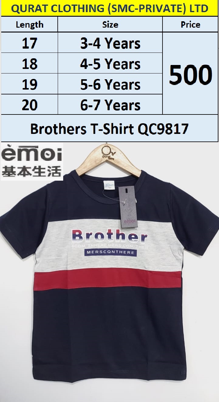EMOI Brand Brother Print T-Shirt QC9817