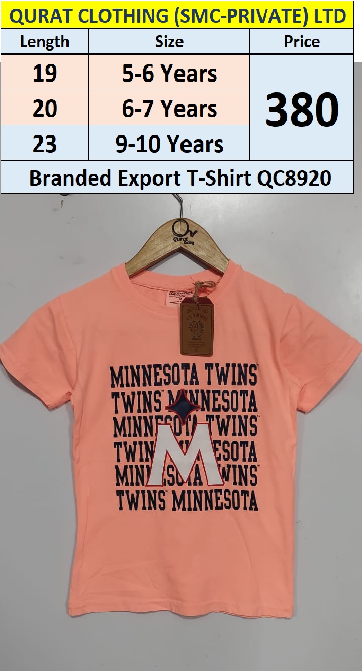 Branded Export T-shirt QC8920