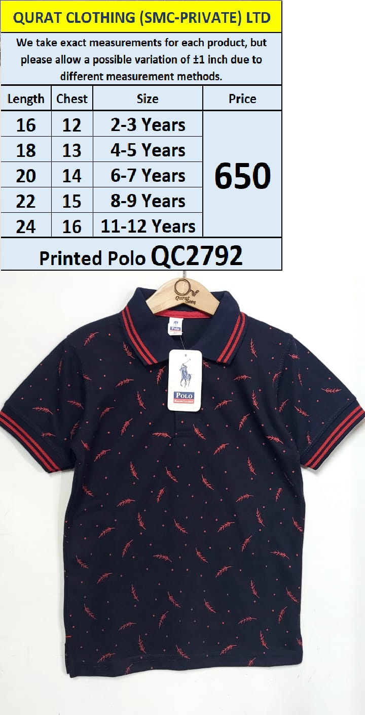 Printed Polo T-shirt QC2792